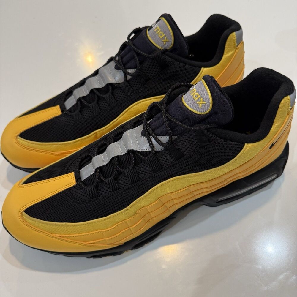 Size 21 Nike Air Max 95 OG Shoes Varsity Maize Black Metallic Ib1667-700 WU TANG